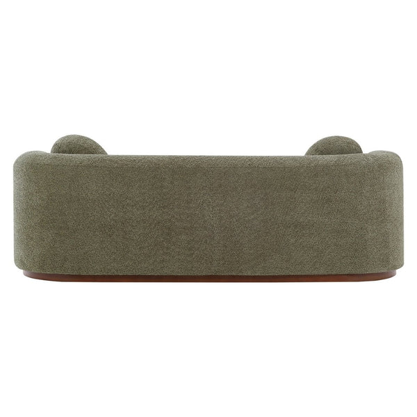 English Elm Compressed Three Seat Sofa with Rubberwood Base Polyester Upholstered Living Room Couch N771P392415F_N771P392416F