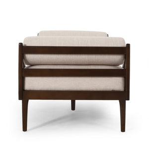 English Elm Chaise Lounge with Button Tufting Waffle Stitch Bentwood Frame for Living Room 70758.00