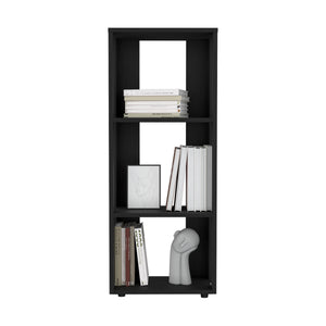 English Elm Office Library Three-Shelf Engineered Wood Organizer for Home or Office — Compact, Durable, Stylish Storage Solution Black 39.37 L x 10.63 W x 2.76 H B097P296828