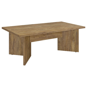 English Elm Larrabee Mango Brown Rectangular Dining Table - Modern Style, Durable Design, Seats 6-8 Comfortably B062P353240