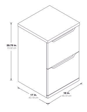 OSP Home Furnishings Denmark Vertical File Natural