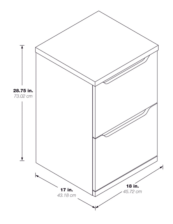OSP Home Furnishings Denmark Vertical File Natural