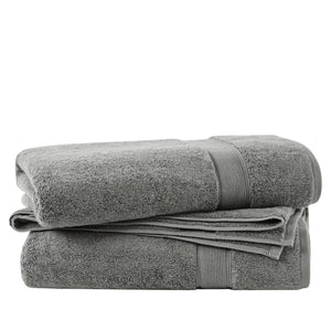 JLA Home Madison Park Signature - Ultra-Soft Spa-Quality 800 GSM 100% Long-Staple Cotton Towels with Antimicrobial Finish, Oeko-Tex Certified Grey MPS73-430