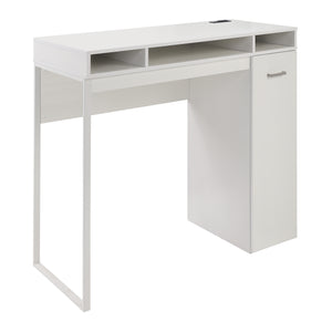 OSP Home Furnishings Ravel 47"W Desk with Storage White