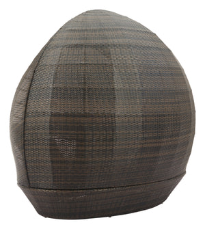 Zuo Modern Marisol Luxurious Beach Daybed In Brown & Beige – Chic Outdoor Lounge With Premium Fabric & Design Brown 100% Polyester,Aluminum,100% Polyethylene 704182-zuo-modern