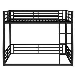 English Elm Metal Full Xl Over Queen Bunk Bed - Space-Saving Design For Teens & Adults, Durable, Noise-Free, No Box Spring! W1580S00141