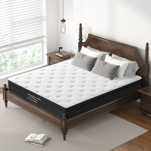 English Elm King Size Hybrid Mattress - 12 Inch Gel Memory Foam & Innerspring, Medium Firm, Cool Sleep Comfort W2889P310469