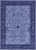 Unique Loom La Jolla Floral Machine Made Floral Rug Blue, Navy Blue 7' 10" x 11' 0"