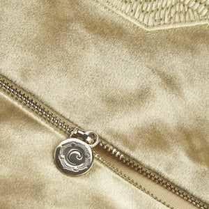 JLA Home Croscill Classics - Square Decor Pillow with Japanese Braiding Pattern, Plush Goose Feather Insert for Luxe Comfort Gold CCL30-0031