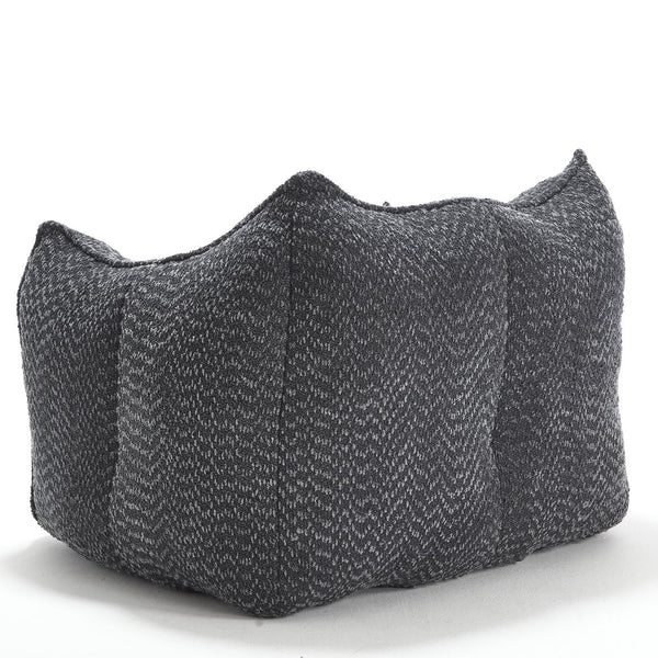 English Elm Sofa plush beanbag chair with superfiber cover and resilient foam filling for ultimate home comfort and relaxation Black W1996P252270