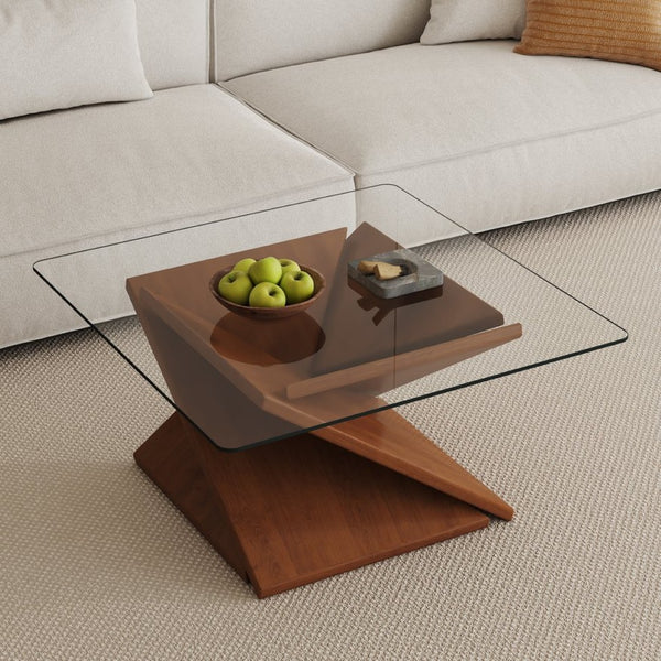 English Elm Only Square Tempered Glass Table Top Heat Resistant Clear Surface for Dining W1151P209992
