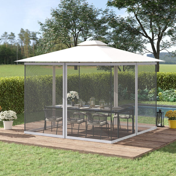 English Elm Outsunny Walk-in Tunnel Greenhouse Steel Frame Pe Cover Mesh Vents Garden Grow Shelter W2225P200873