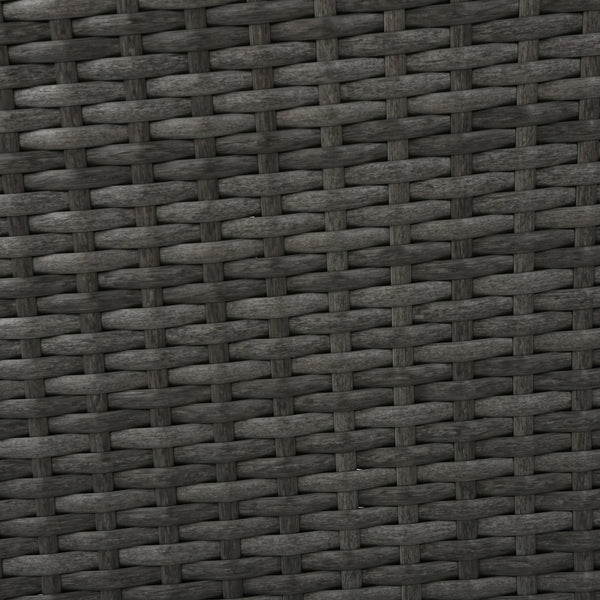 English Elm Christopher Knight Home® - CYPRESS Wicker Outdoor Dining Chair with Water-Resistant Cushion, Durable Weatherproof Patio Seating Grey 32.5 L x 23.3 W x 14 H 61562.00GRY