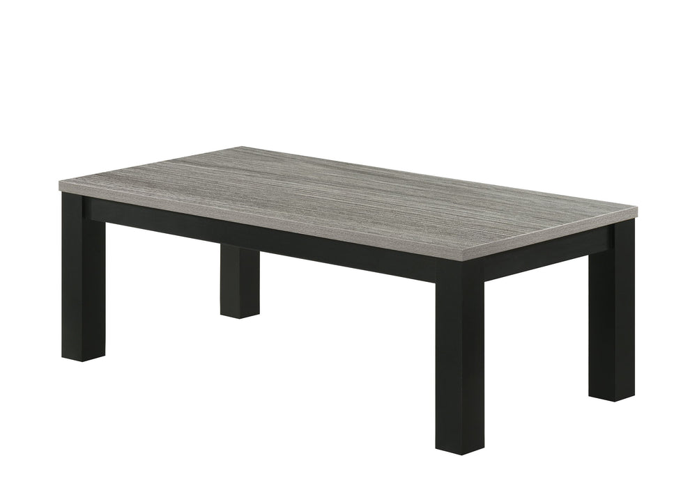 English Elm Gray 3-Piece Living Room Table Set – Sleek Coffee Table 47.2" + Two End Tables, Durable Wood Finish B011P244307