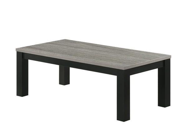 English Elm Gray 3-Piece Living Room Table Set – Sleek Coffee Table 47.2" + Two End Tables, Durable Wood Finish B011P244307