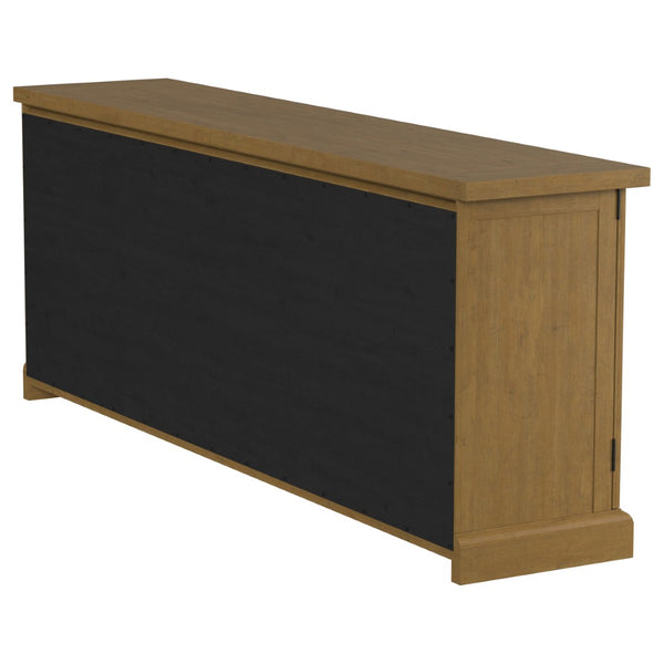 English Elm Allende Pine Sideboard with Four Raised Panel Doors for Farmhouse Dining Rooms B062P441297