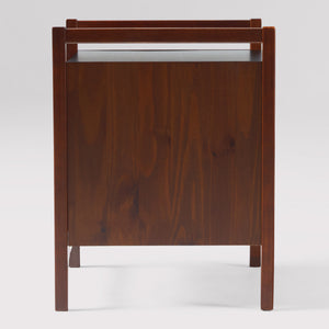22" Angle-Face 2-Drawer Nightstand Walnut OSWB4CWT Walker Edison