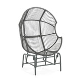 Christopher Knight Home® - Noble House - Palos Outdoor Wicker Glider Chair - Dark Gray