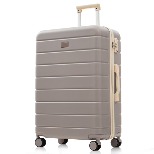 English Elm Premium Abs Hardshell 3 Piece Suitcase Set with Tsa Locks and Spinner Wheels Brown N726P296022B