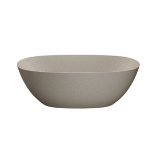 English Elm 69'' Solid Stone Resin Freestanding Soaking Tub with Heat Retention and Pop-up Drain W2753P416663