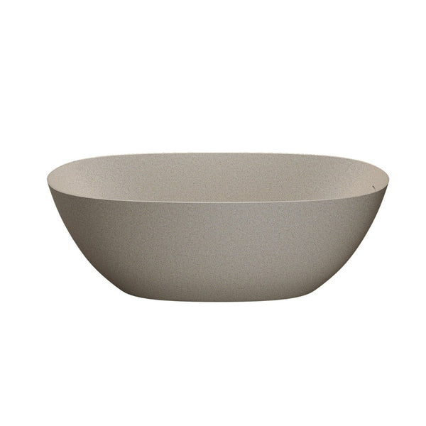 English Elm 69'' Solid Stone Resin Freestanding Soaking Tub with Heat Retention and Pop-up Drain W2753P416663