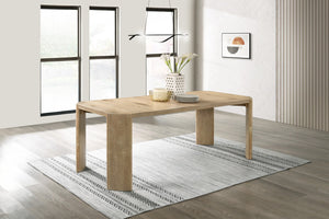 English Elm Massimo Oak Grain Extendable Rectangular Dining Table Seats 6 to 8 Guests B2749S00222