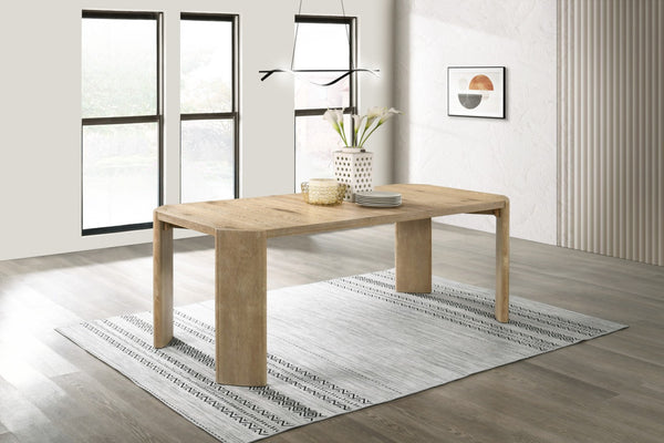 English Elm Massimo Oak Grain Extendable Rectangular Dining Table Seats 6 to 8 Guests B2749S00222