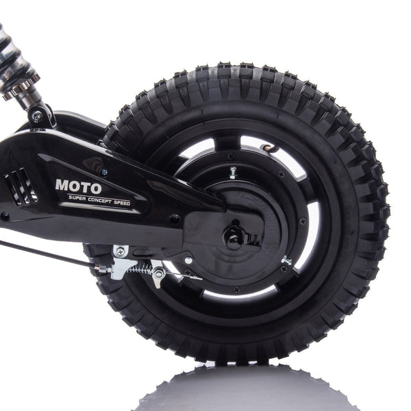 English Elm 24v Kids Electric Motocross Motorcycle 200w Hub Motor Suspension Led Bluetooth Audio Blue W1578P225048
