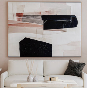 Basset Mirror Milano Hand-painted Canvas Art In Elegant Gold Frame - Perfect For Enhancing Any Living Space! Black Canvas,Wood,Resin Frame 7300-928