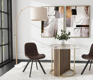 Basset Mirror Standards Hand-painted Canvas Art Set Of 2 - Elegant Silver Frames With Unique Artistic Techniques Gray Canvas,Wood,Resin Frame 7300-946