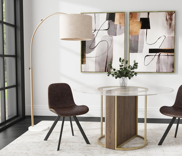 Basset Mirror Standards Hand-painted Canvas Art Set Of 2 - Elegant Silver Frames With Unique Artistic Techniques Gray Canvas,Wood,Resin Frame 7300-946