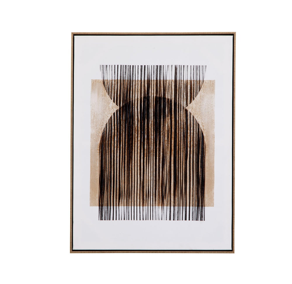 Basset Mirror Together Hand-painted Canvas Art Set Of 2 - Elegant Gold Frames, Unique Techniques, Perfect Decor Black Canvas,Wood,Resin Frame 7300-947