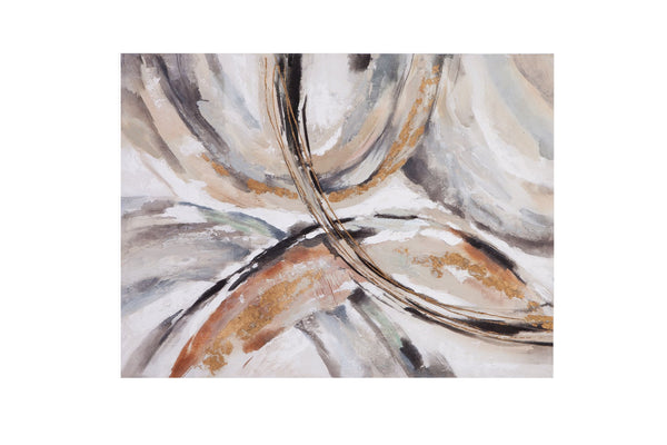 Basset Mirror Velvet Underground Abstract Gallery Wrapped Canvas Art - Handcrafted Elegance For Your Space Brown Canvas,Wood Frame 7300-995