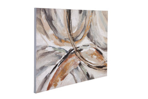 Basset Mirror Velvet Underground Abstract Gallery Wrapped Canvas Art - Handcrafted Elegance For Your Space Brown Canvas,Wood Frame 7300-995