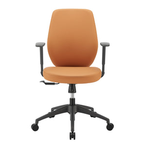 Filip Low Back Office Chair Cognac 73002-COG