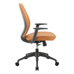 Filip Low Back Office Chair Cognac 73002-COG