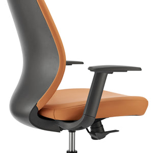 Filip Low Back Office Chair Cognac 73002-COG