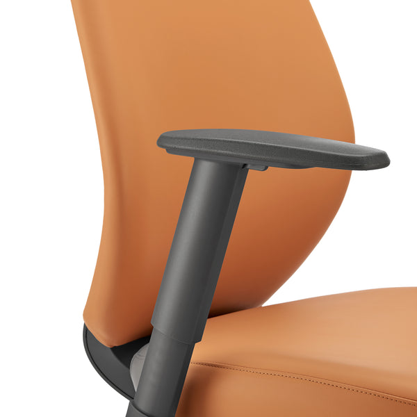 Filip Low Back Office Chair Cognac 73002-COG