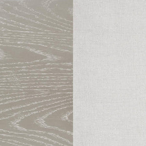 English Elm Curved Demilune Fabric Bench with Ivory Channeled Tufting and Silver Oak Tapered Legs — Elegant Accent Seat B016P369978