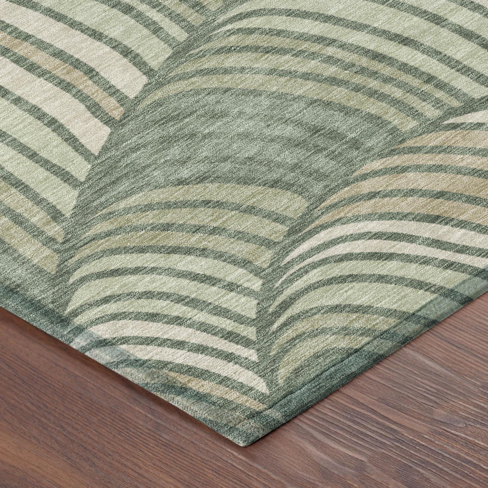 HomeRoots 10 X 14 Abstract Polyester Area Rug Washable for Patios Kitchens and Living Rooms 730065