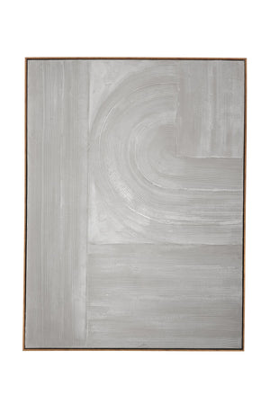 Basset Mirror Adventure Hand-painted Framed Canvas With Elegant Gold Molding - Perfect For Home Décor Enthusiasts! Gray Canvas,Wood,Resin Frame 7301-006