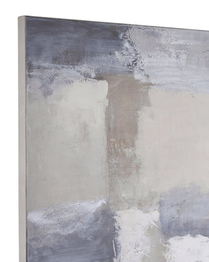 Basset Mirror Bexar Large-scale Canvas Art - Stunning 70x96 Inch Abstract Design For Modern Home Décor Gray Canvas,Pine Wood 7301-022