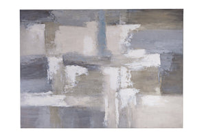 Basset Mirror Bexar Large-scale Canvas Art - Stunning 70x96 Inch Abstract Design For Modern Home Décor Gray Canvas,Pine Wood 7301-022