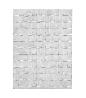 Basset Mirror Linear Marks Canvas Art - Minimalist Textured Wall Decor For Contemporary Home & Office Elegance White Canvas,Pine Wood 7301-028