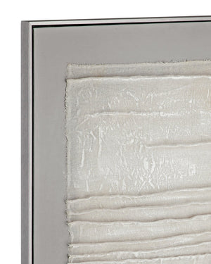 Basset Mirror Zole Serene Abstract Framed Canvas Art - Elevate Your Space With Tranquil Elegance And Style Gray Canvas,Fir,Linen,Resin Frame 7301-039