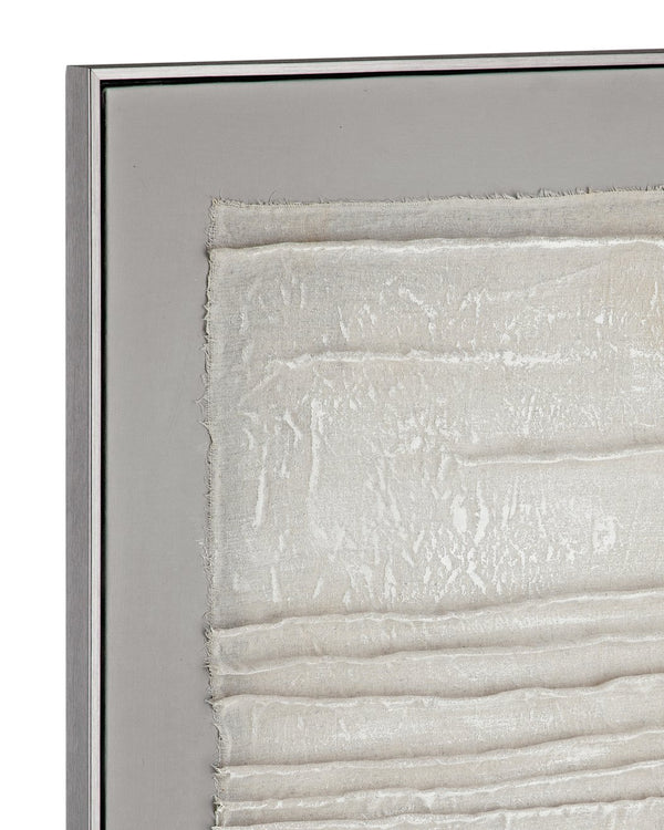 Basset Mirror Zole Serene Abstract Framed Canvas Art - Elevate Your Space With Tranquil Elegance And Style Gray Canvas,Fir,Linen,Resin Frame 7301-039