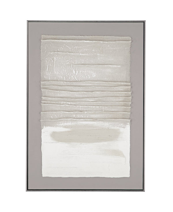 Basset Mirror Zole Serene Abstract Framed Canvas Art - Elevate Your Space With Tranquil Elegance And Style Gray Canvas,Fir,Linen,Resin Frame 7301-039