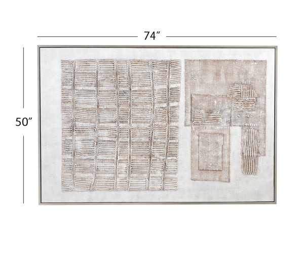 Basset Mirror Counted Days Framed Canvas Art – Modern Neutral Design For Any Room, Perfect Home Décor Accent Silver Canvas,Wood,Resin Frame 7301-055