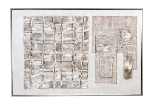 Basset Mirror Counted Days Framed Canvas Art – Modern Neutral Design For Any Room, Perfect Home Décor Accent Silver Canvas,Wood,Resin Frame 7301-055