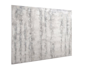 Basset Mirror Shadow Oversized Modern Abstract Art Piece In Cool Blue Tones For Calming Contemporary Spaces Gray Canvas,Wood 7301-061